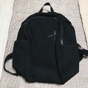 LAST CHANCE SALE Black Canvas Backpack